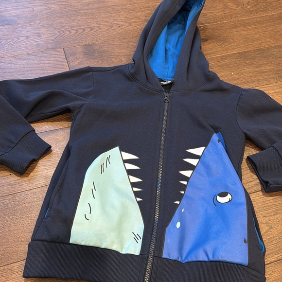 Hollywood the Jean People Zip Up Hoodie Blue Size‎ 8 - Picture 2 of 4